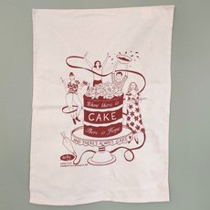 Where there is Cake Tea Towel-artists-and-brands-The Vault