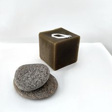 Beewax Candle Square Olive-lifestyle-The Vault