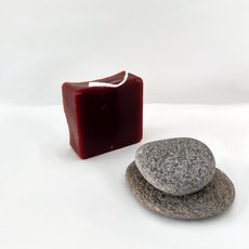 Beewax Candle Square Mini Clay Red-lifestyle-The Vault