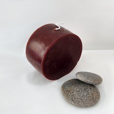 Beewax Candle Circle Wide Clay Red-lifestyle-The Vault