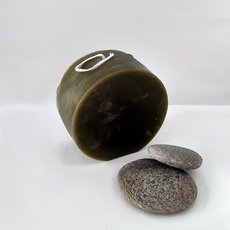 Beewax Candle Circle Wide Olive-lifestyle-The Vault