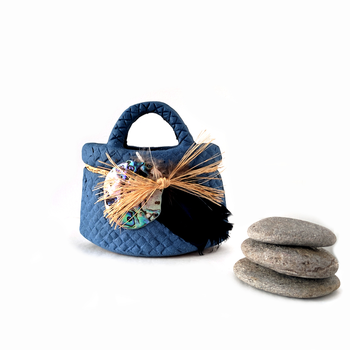 Small Freestanding Kete Blue
