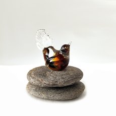 Glass Fantail Brown-art-The Vault