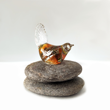 Glass Fantail Amber