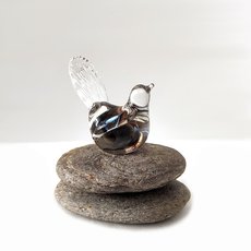 Glass Fantail Grey-art-The Vault