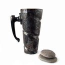 Large Milkshake Mug Black Crystal