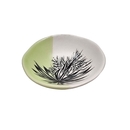 Ti Kouka Dipped Green with Black 7cm owl