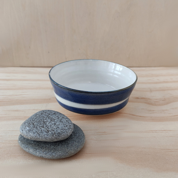 Dip Bowl Blue Slip Decoration