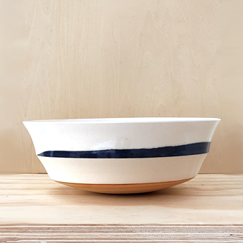 Medium Cradle Bowl Blue Slip Highlight