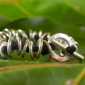 Bracelet shell silver bead 