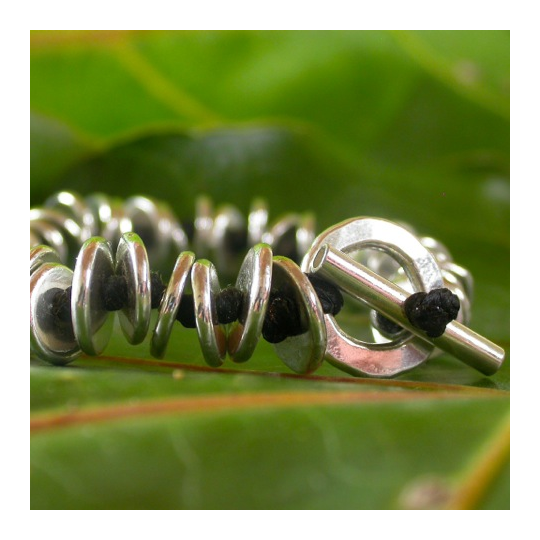 Bracelet shell silver bead 