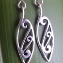 Kowhaiwhai Earrings Silver