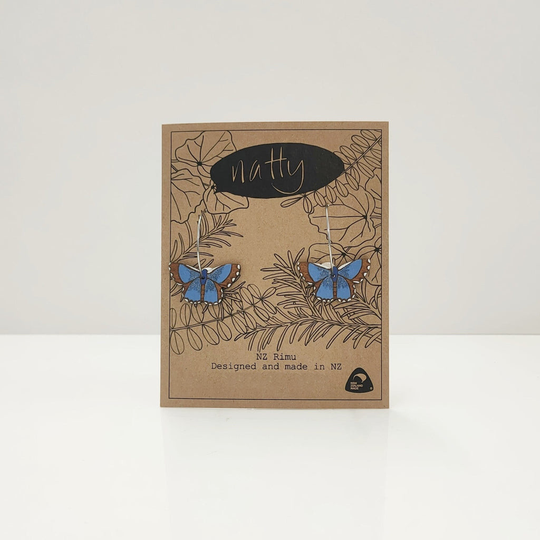 Blue Butterfly Earrings