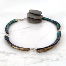 Paua Tusk Necklace-jewellery-The Vault