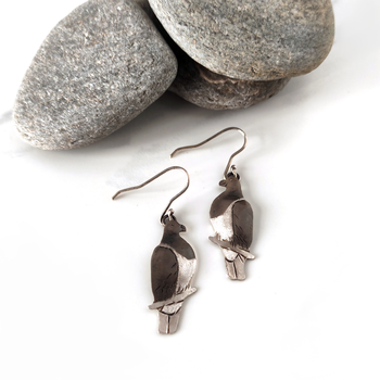 Kereru Earrings Silver