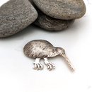 Kiwi Brooch Silver
