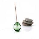 Glass Incense Bubble Green