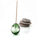 Glass Incense Bubble Green