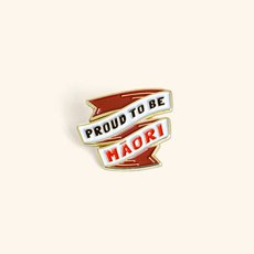 Proud to be Maori Eanamel Pin-jewellery-The Vault