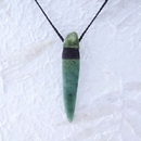 Pounamu Pendant Freeform Lashed