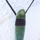 Pounamu Pendant Freeform Lashed