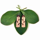 Tui Feather Earrings Plywood 60mm