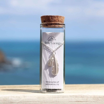 Double Huia Feather Pendant Silver Plate-jewellery-The Vault