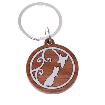 Keeper Keyring Rimu NZ Map Icon