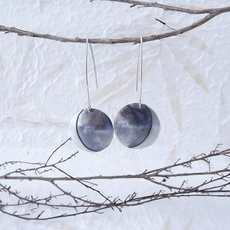 Large Earthshine Earrings Silver-jewellery-The Vault