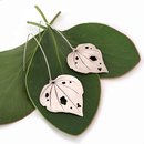 Extra Large Kawakawa Earrings Silver