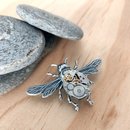 Large Bee Brooch Silver
