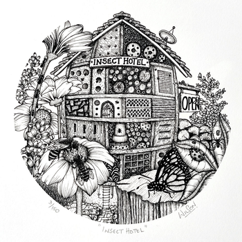 Insect Hotel Fine Art Print