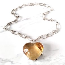Kauri Gum Heart Necklace-jewellery-The Vault