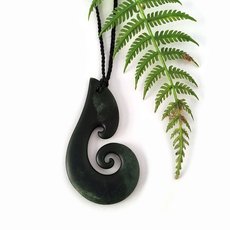 Pounamu Pendant Koru-jewellery-The Vault