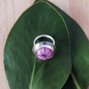 Pink Petal Glass Ring