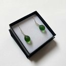 Sea Drops Glass Earrings Green