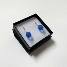 Sea Drops Glass Earrings Light Blue-jewellery-The Vault