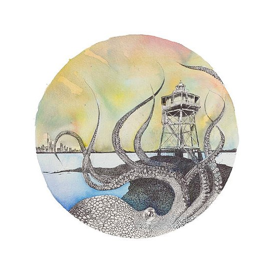 Bean Rock Lighthouse Limited Edition Print A5 Square