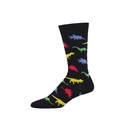 Men's Socks Dinosaur Black