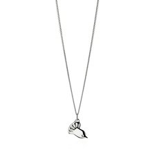 Petite Fantail Pendant Silver-jewellery-The Vault