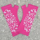 Merino Fingerless Gloves Fuchsia Korokio