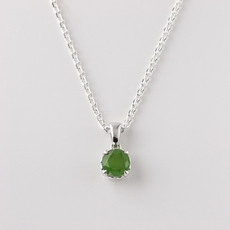 Baby Dewdrop Pendant with Pounamu-jewellery-The Vault