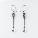 Goldilocks Spoon Earrings Silver