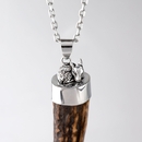 Bambi Pendant with Deer Antler