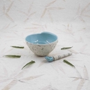 Swirl Bowl & Spoon Aqua