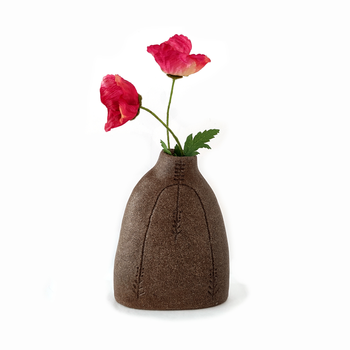 Carved Vase Brown