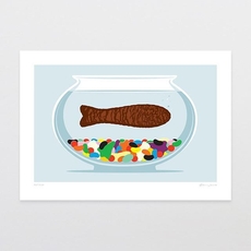 Pet Fish A4 Print-artists-and-brands-The Vault