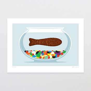 Pet Fish A4 Print