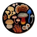 NZ Fungi Bolete Placemat Single