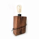 Reclaimed Totara Fence Post Lamp w Barbed Wire